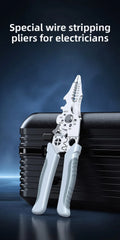 8.5-Inch Heavy Duty Wire Stripper, Cutter & Crimper Pliers