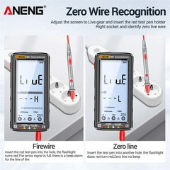 ANENG 681 Rechargeable Digital Multimeter with Non-Contact Voltage Tester