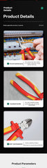 Insulated Electrician Pliers Set – 6-Inch & 8-Inch Multi-Purpose Hand Tools
