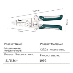 Folding Wire Stripper, Cutter & Crimper Pliers