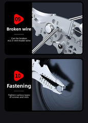 8.5-Inch Heavy Duty Wire Stripper, Cutter & Crimper Pliers