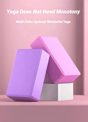 Premium Yoga Blocks – Foam Brick for Pilates, Stretching & Leg Toning