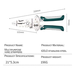 Folding Wire Stripper, Cutter & Crimper Pliers