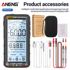 ANENG 681 Rechargeable Digital Multimeter with Non-Contact Voltage Tester