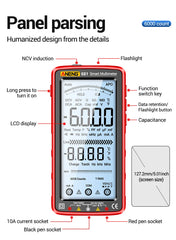 ANENG 681 Rechargeable Digital Multimeter with Non-Contact Voltage Tester
