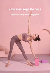 Premium Yoga Blocks – Foam Brick for Pilates, Stretching & Leg Toning