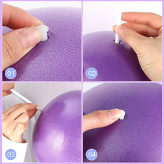 25cm Pilates Ball Explosion proof Yoga Core Ball Indoor Balance Fitness Ball Pilates Yoga Fitness Equipment