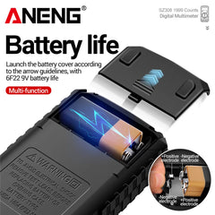 ANENG SZ308 Digital Multimeter for AC/DC Voltage, Current & Resistance