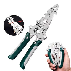 Folding Wire Stripper, Cutter & Crimper Pliers