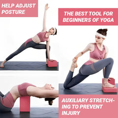 Premium Yoga Blocks – Foam Brick for Pilates, Stretching & Leg Toning