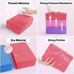 Premium Yoga Blocks – Foam Brick for Pilates, Stretching & Leg Toning